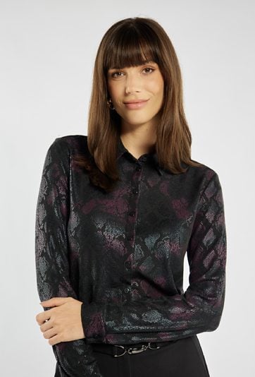 Elegancka koszula z wzorem