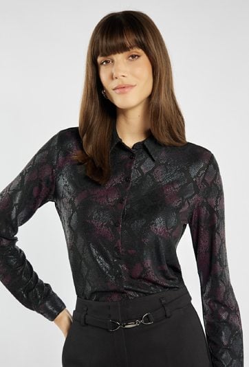 Elegancka koszula z wzorem