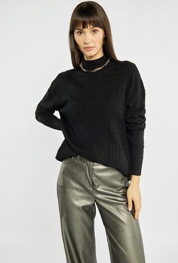 Sweter damski z półgolfem