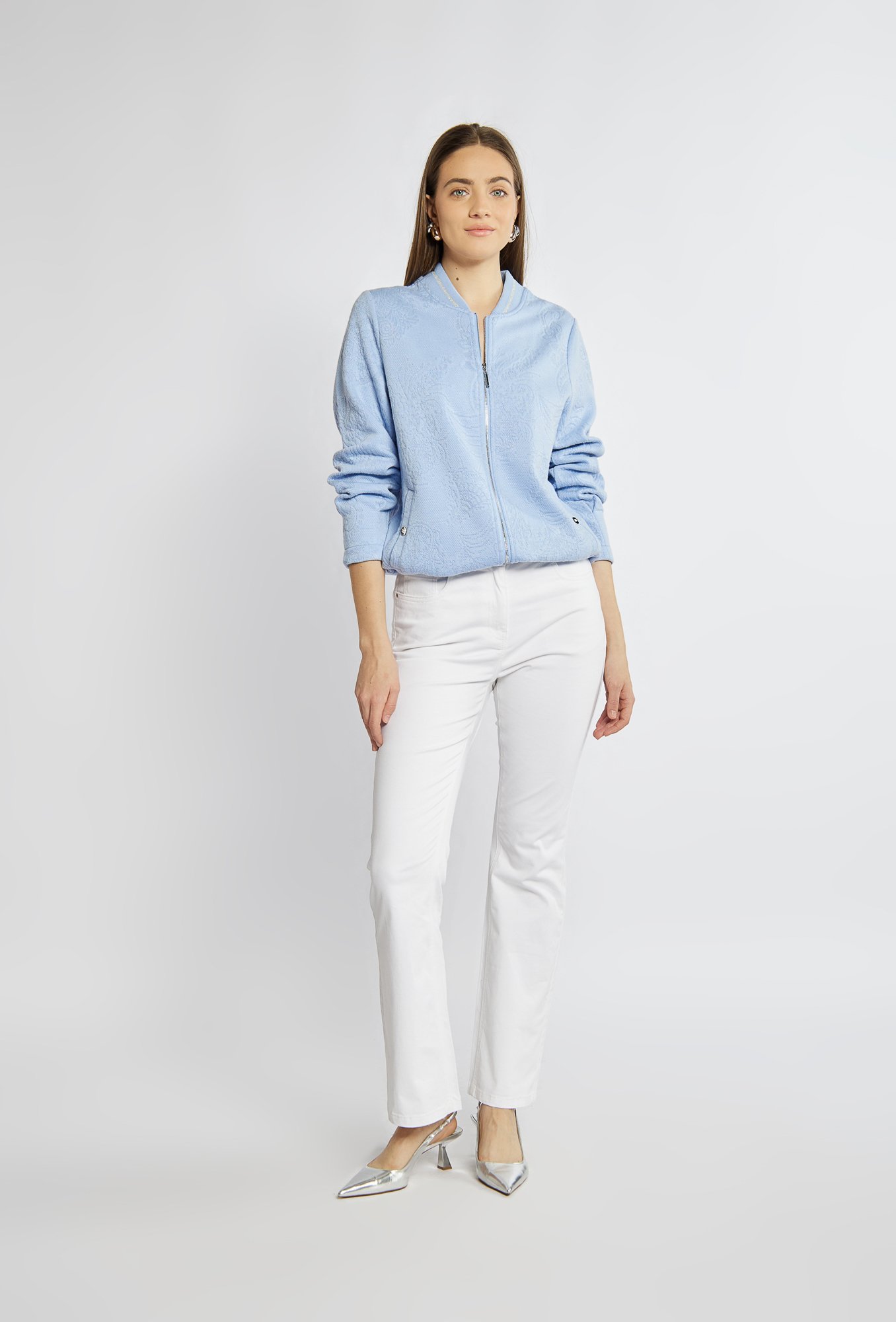 Stylowa bluza z połyskującym wzorem