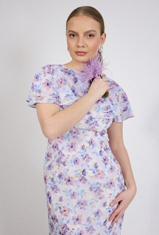 Sukienka z kwiatowym wzorem