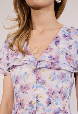 Sukienka z kwiatowym wzorem