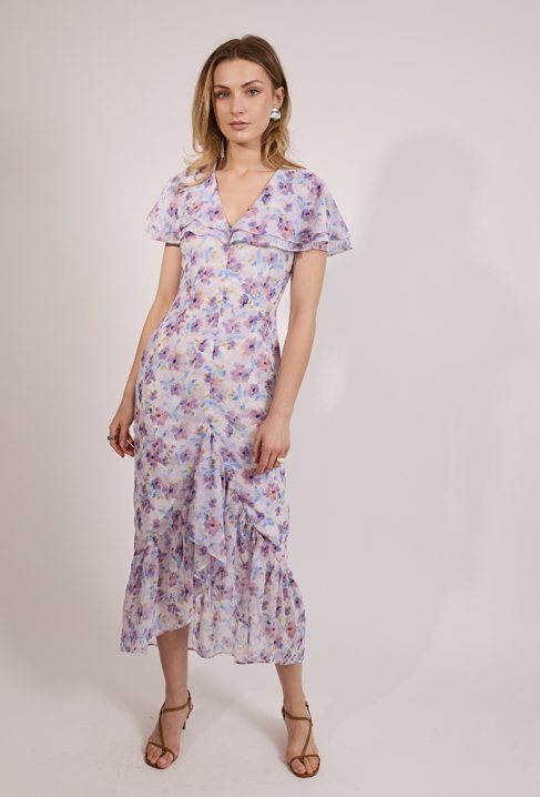 Sukienka z kwiatowym wzorem