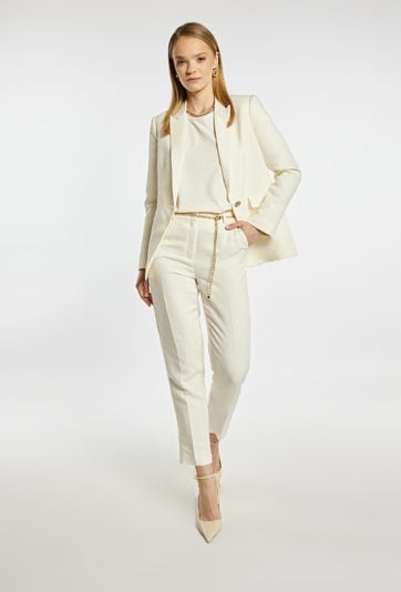 Eleganckie spodnie z dodatkiem wiskozy