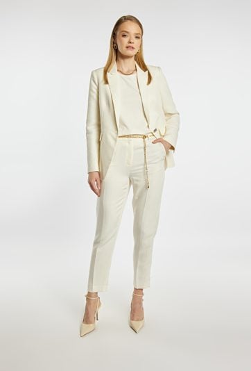 Eleganckie spodnie z dodatkiem wiskozy