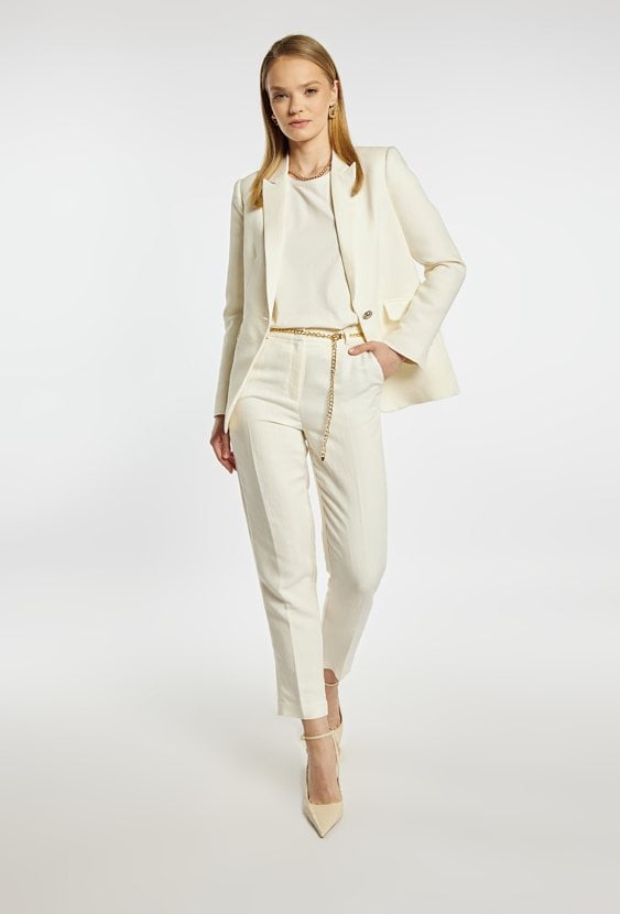 Eleganckie spodnie z dodatkiem wiskozy