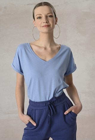 Bawełniany gładki t-shirt