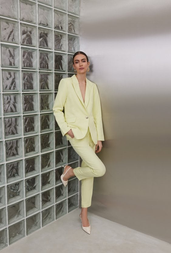 Eleganckie spodnie z dodatkiem wiskozy