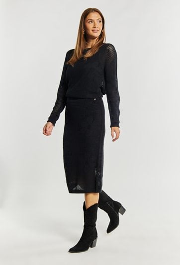 Ażurowa spódnica damska