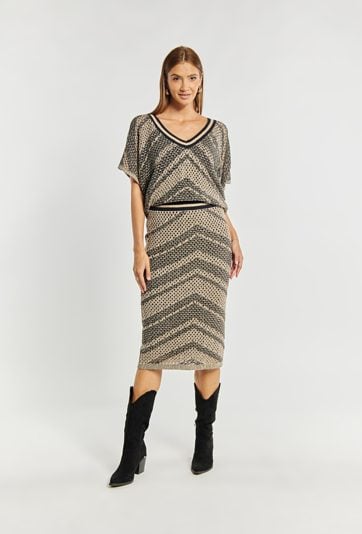 Ażurowa spódnica damska