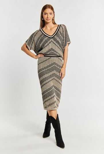 Ażurowa spódnica damska