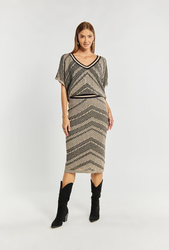 Ażurowa spódnica damska