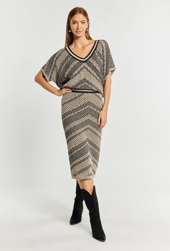 Ażurowa spódnica damska