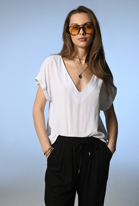 Lekka bluzka z wiskozy