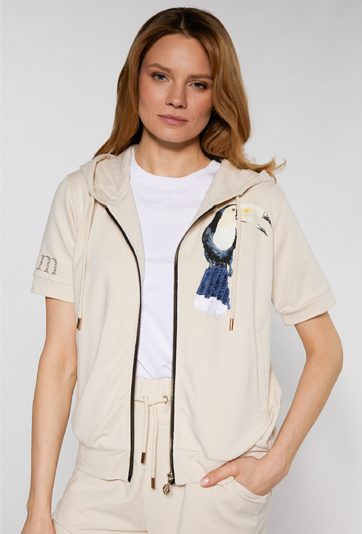 Bawełniana bluza z krótkim rękawem