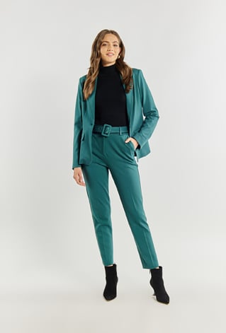 Eleganckie spodnie z paskiem