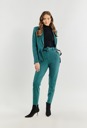 Eleganckie spodnie z paskiem