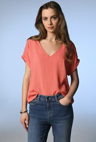 Lekka bluzka z wiskozy