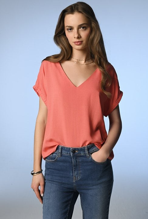 Lekka bluzka z wiskozy