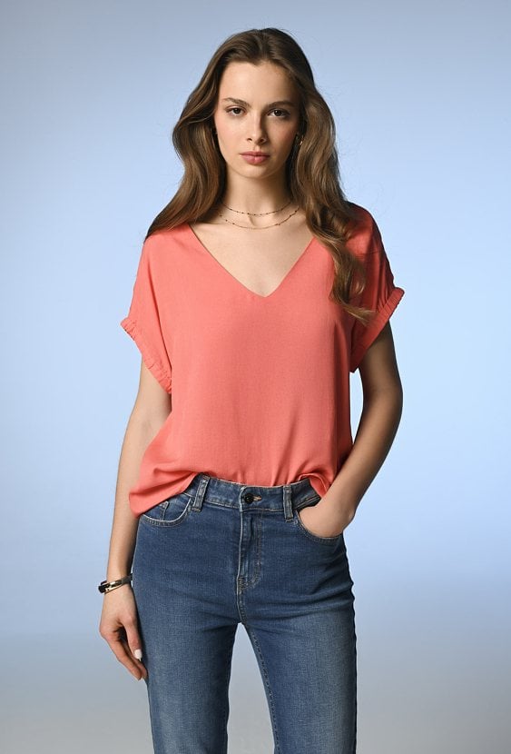 Lekka bluzka z wiskozy