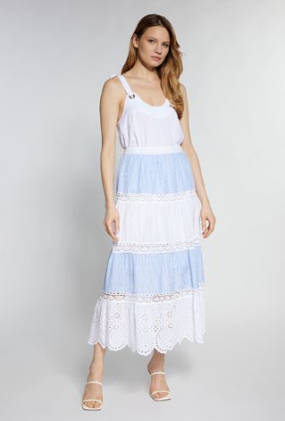 Spódnica maxi z ażurowym wzorem