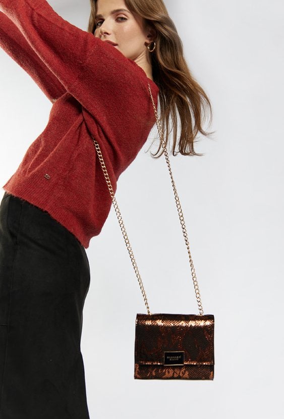 Mała kopertówka w zwierzęcy wzór