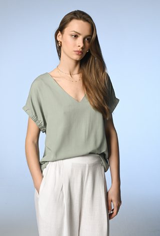 Lekka bluzka z wiskozy