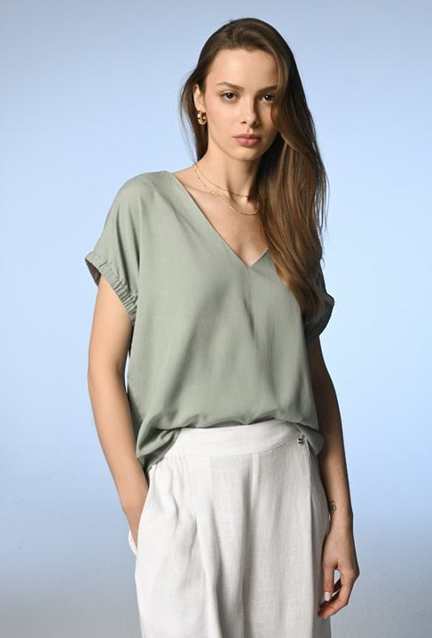 Lekka bluzka z wiskozy