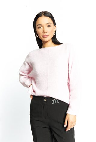 Połyskujący sweter damski