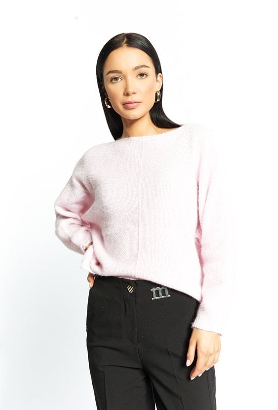 Połyskujący sweter damski