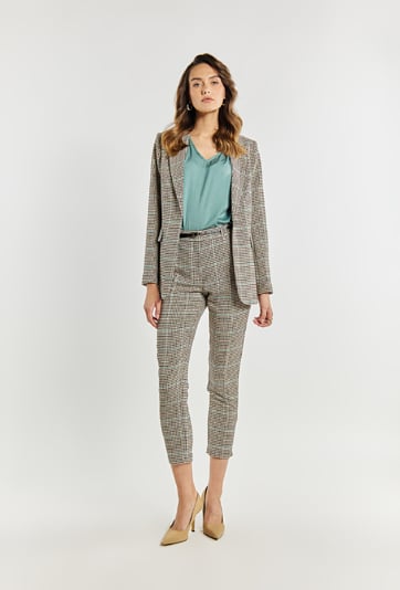 Spodnie damskie z wzorem