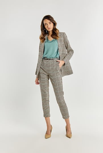 Spodnie damskie z wzorem