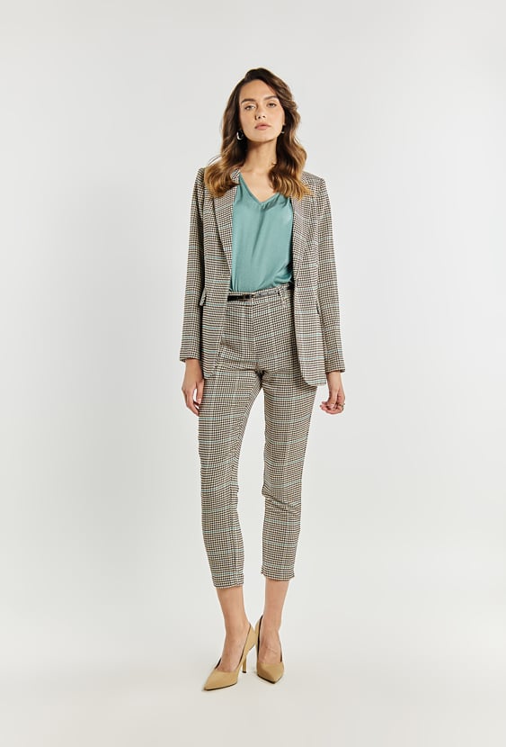 Spodnie damskie z wzorem