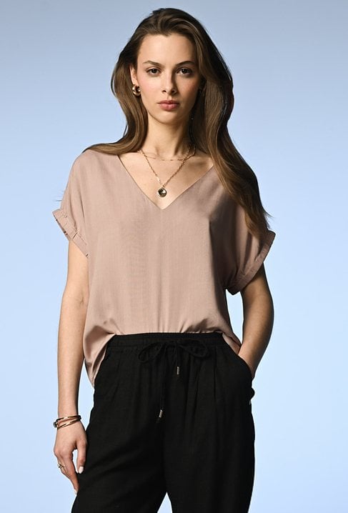 Lekka bluzka z wiskozy