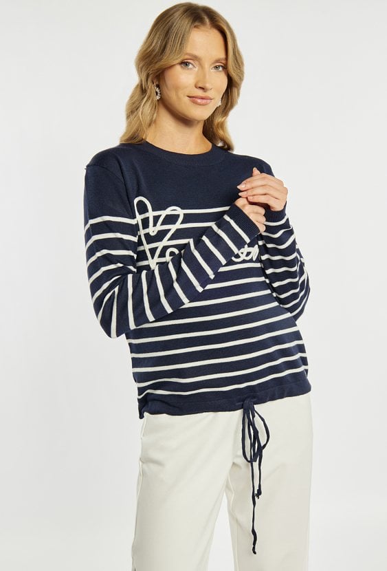 Sweter damski z wzorem