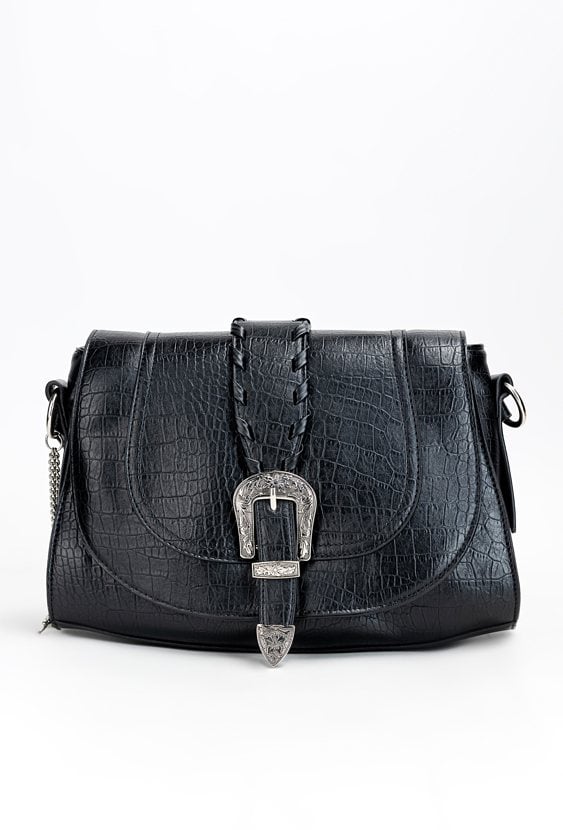 Torba damska z ozdobnym paskiem