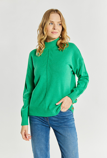 Sweter damski z półgolfem