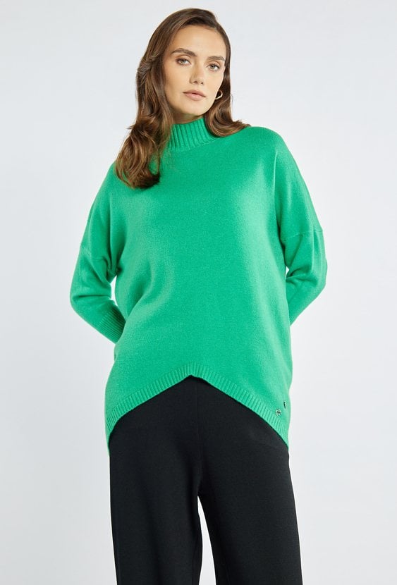 Asymetryczny sweter damski