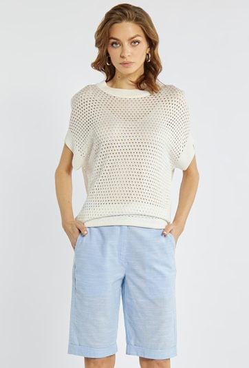 Spodenki z domieszką lnu