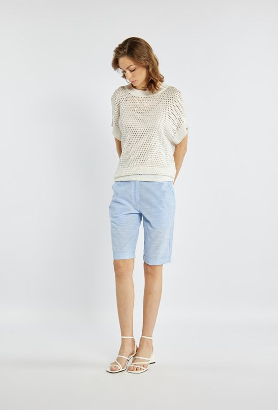 Spodenki z domieszką lnu