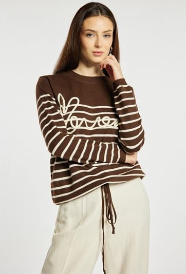 Sweter damski z wzorem