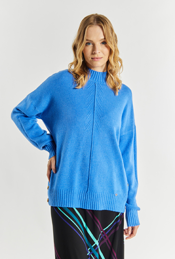 Sweter damski z półgolfem