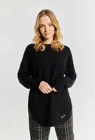 Sweter damski z guzikami