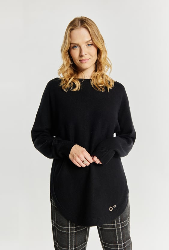 Sweter damski z guzikami