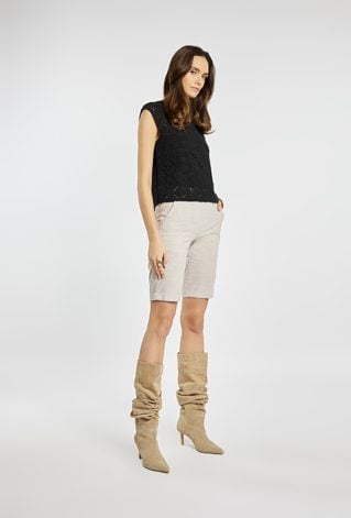 Spodenki z domieszką lnu