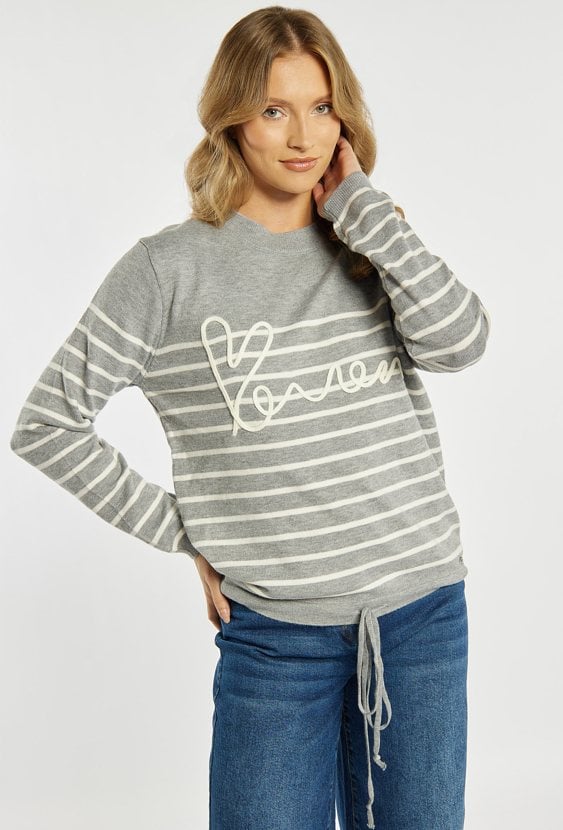 Sweter damski z wzorem