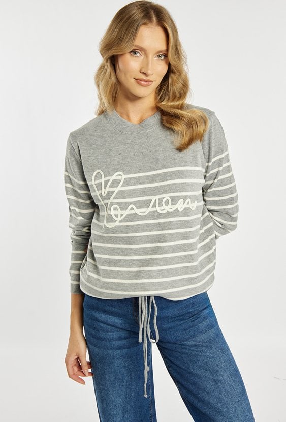 Sweter damski z wzorem