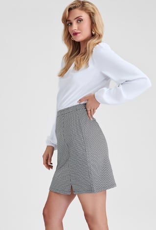 Spódnica mini w kratę