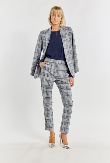 Eleganckie spodnie w kratkę