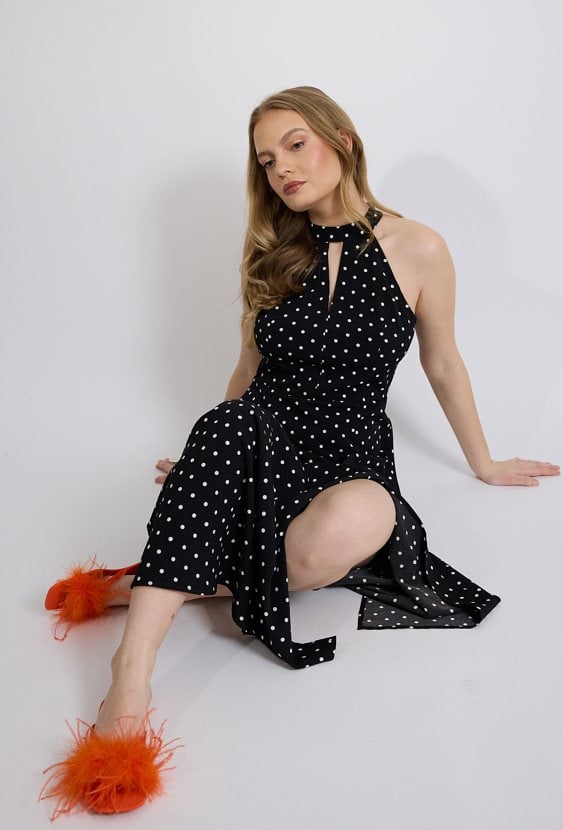 Sukienka damska w grochy